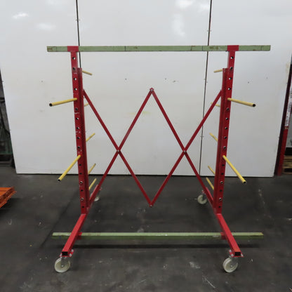 75"W Max 23"Arms Adjustable Expandable Light Duty Cantilever Drying Rack 73.5"H
