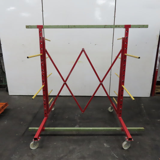 75"W Max 23"Arms Adjustable Expandable Light Duty Cantilever Drying Rack 73.5"H