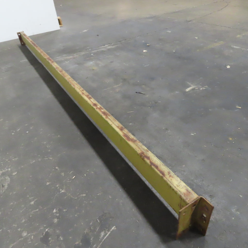 9' (108") x 4" x 1-1/2" Round Pin Pallet Racking Beam Shelf Used