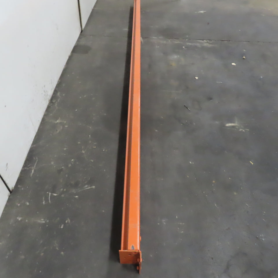 10' (120") x 5" x 3" Light Duty Shaved 2-Pin Pallet Racking Beam Shelf Used