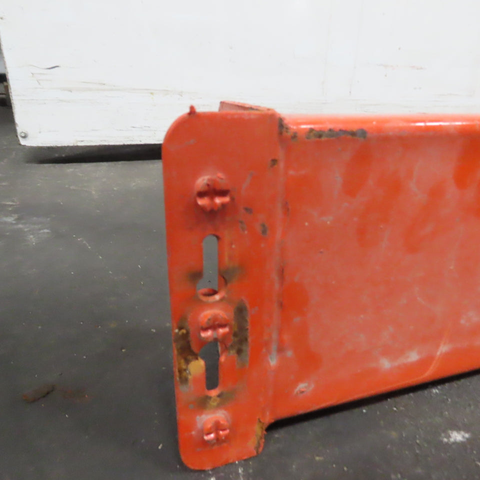 13' (156") x 5-1/2" x 2-1/2" Shaved Pin Pallet Racking Beam Shelf Used 3500lb
