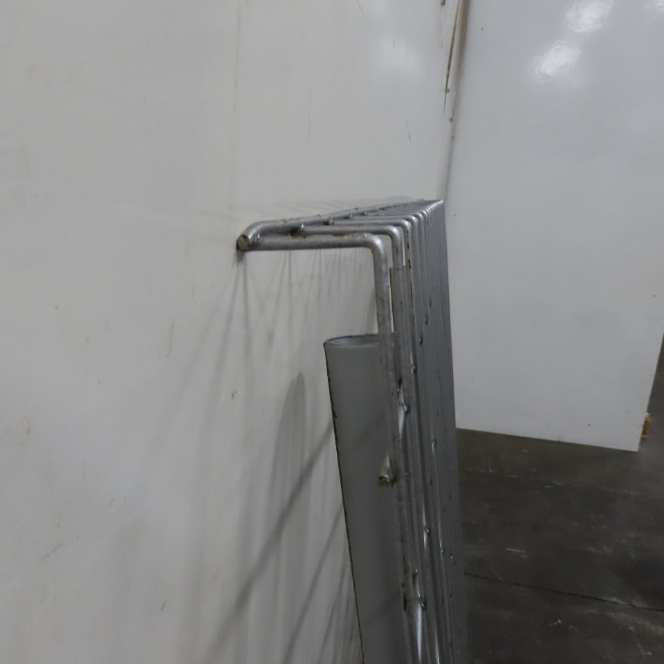 48" x 46" W 3 Channel Double Waterfall Pallet Rack Welded Wire Decking USED