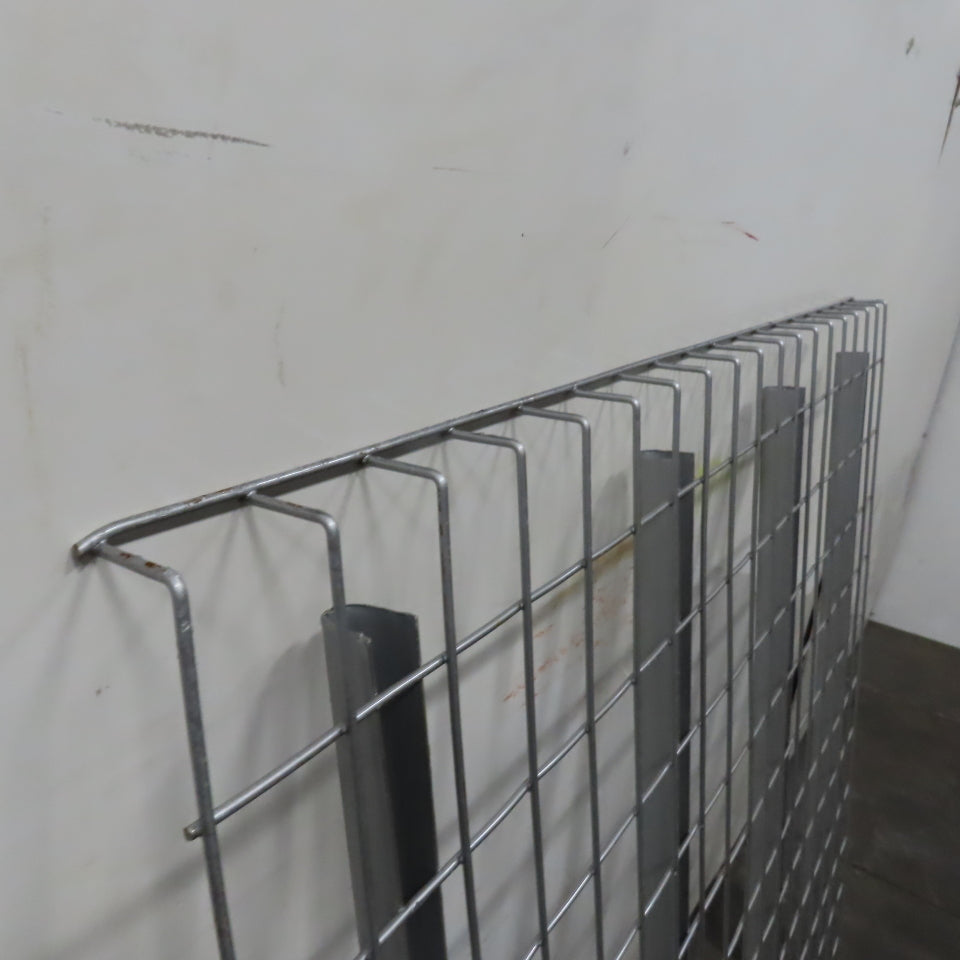 48" x 46" W 3 Channel Double Waterfall Pallet Rack Welded Wire Decking USED