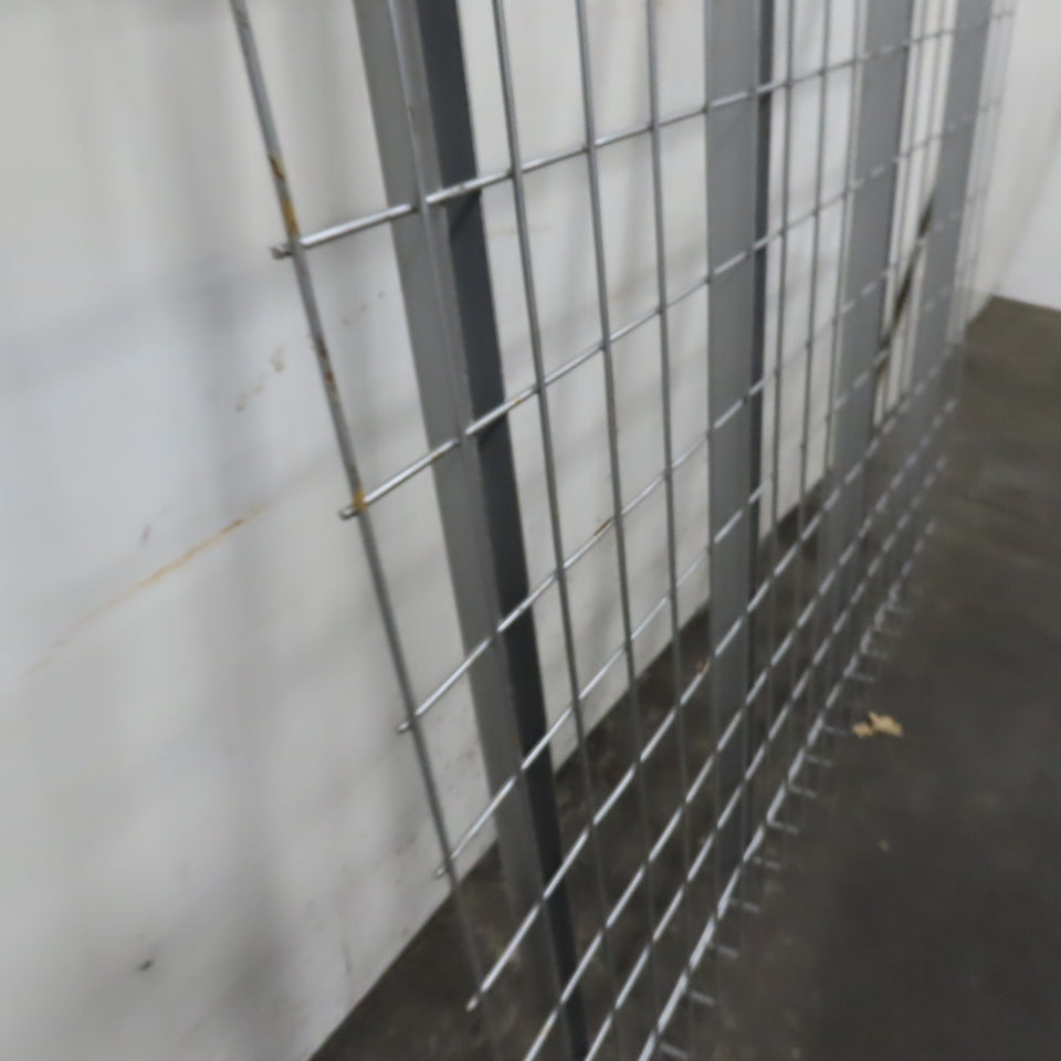 48" x 46" W 3 Channel Double Waterfall Pallet Rack Welded Wire Decking USED