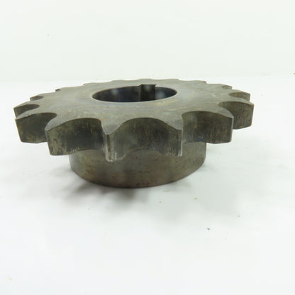 Clyde Bergemann 162223 16-Tooth Single Strand Roller Chain Sprocket 1-9/16" Bore
