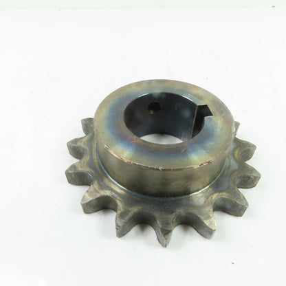 Clyde Bergemann 162223 16-Tooth Single Strand Roller Chain Sprocket 1-9/16" Bore