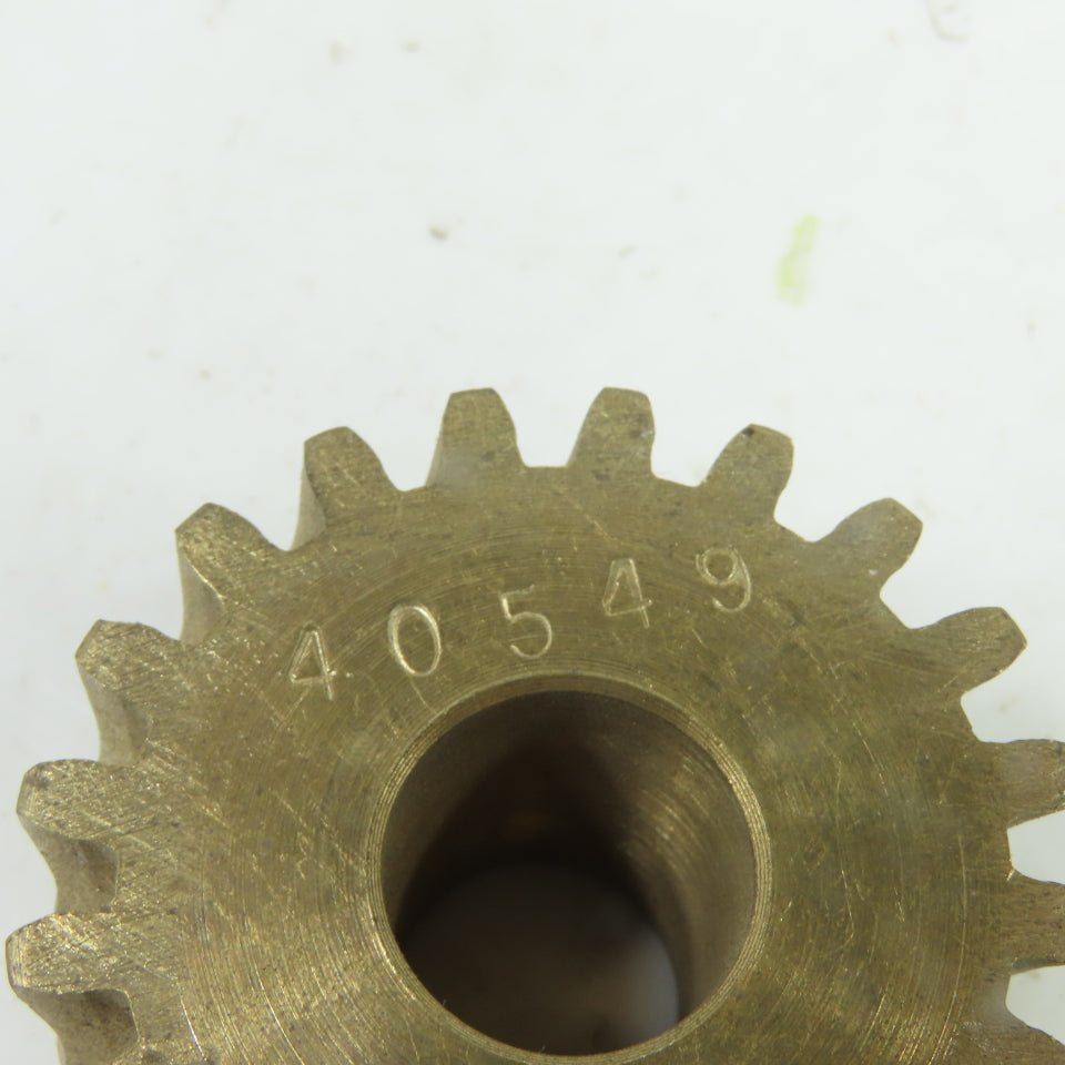 40549 20-Tooth Bronze Spur Worm Gear 5/8" Bore
