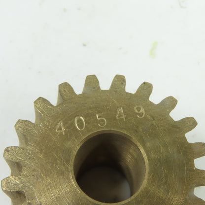 40549 20-Tooth Bronze Spur Worm Gear 5/8" Bore