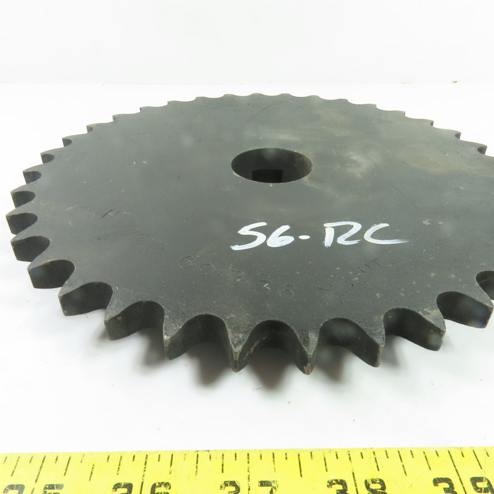 Martin 60B36H 36 Tooth Single Strand Roller Chain Sprocket 9" OD 1-1/2" Bore
