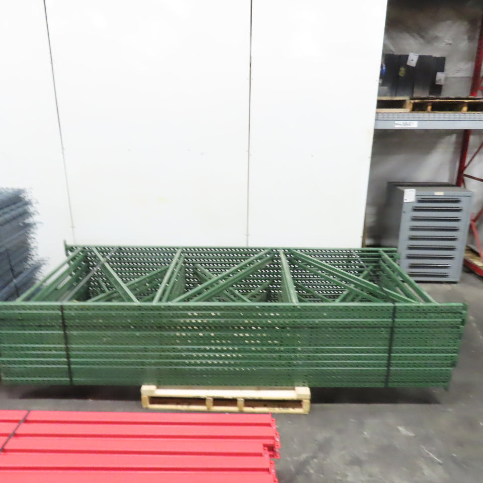 Jaken 48" FastRak Warehouse Bulk Storage Rack Shelving 11-Section W/Wire Decking