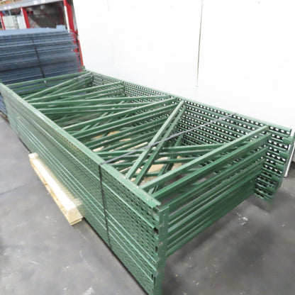 Jaken 48" FastRak Warehouse Bulk Storage Rack Shelving 11-Section W/Wire Decking