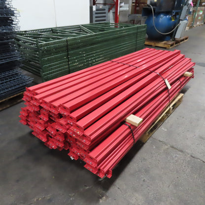 Jaken 48" FastRak Warehouse Bulk Storage Rack Shelving 11-Section W/Wire Decking