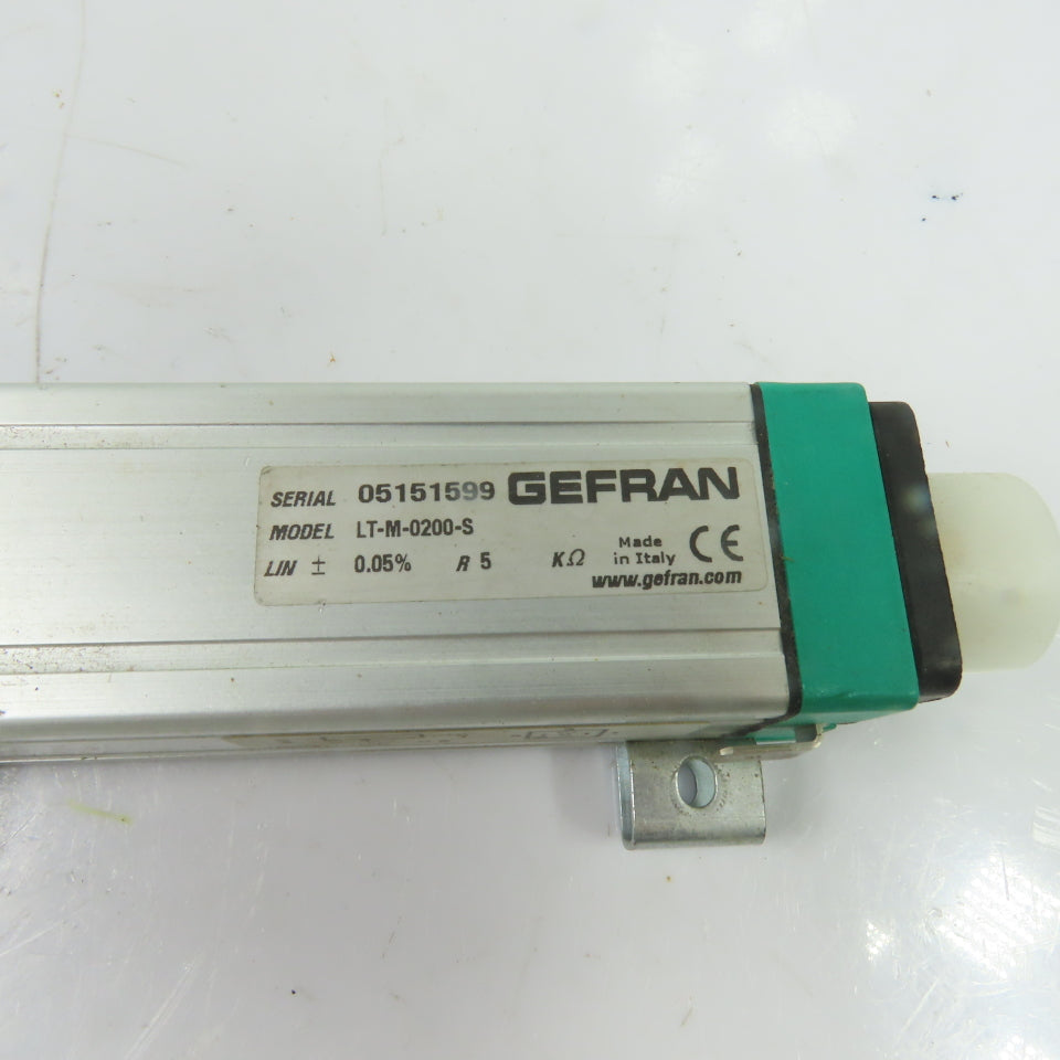Gefran LT-M-0200-S 200mm Linear Displacement Position Transducer 5K Ohm