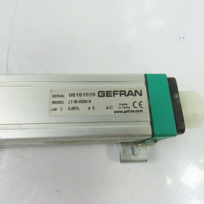 Gefran LT-M-0200-S 200mm Linear Displacement Position Transducer 5K Ohm