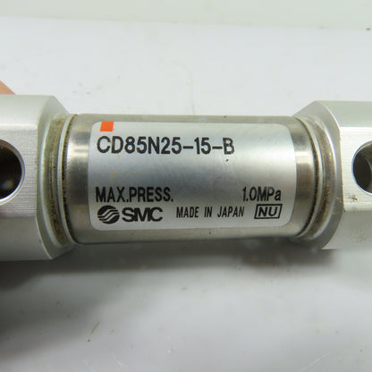 SMC CD85N25-15-B 25mm Bore 15mm Stroke Double Acting Pneumatic Air Cylinder