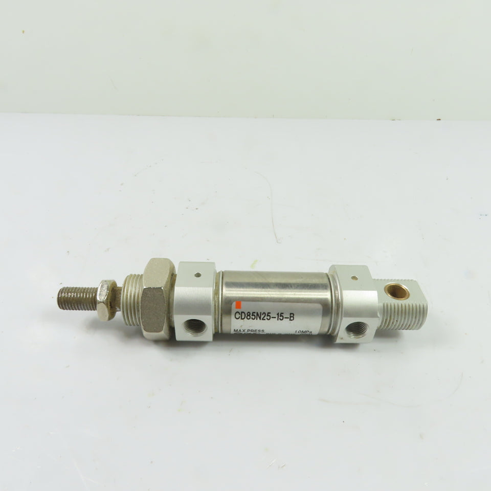SMC CD85N25-15-B 25mm Bore 15mm Stroke Double Acting Pneumatic Air Cylinder