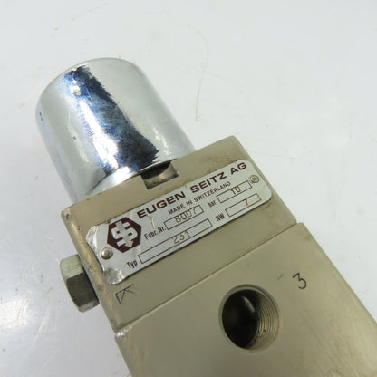 Eugen Seitz AG 231 3-Port Pneumatic Solenoid Valve 24V DC