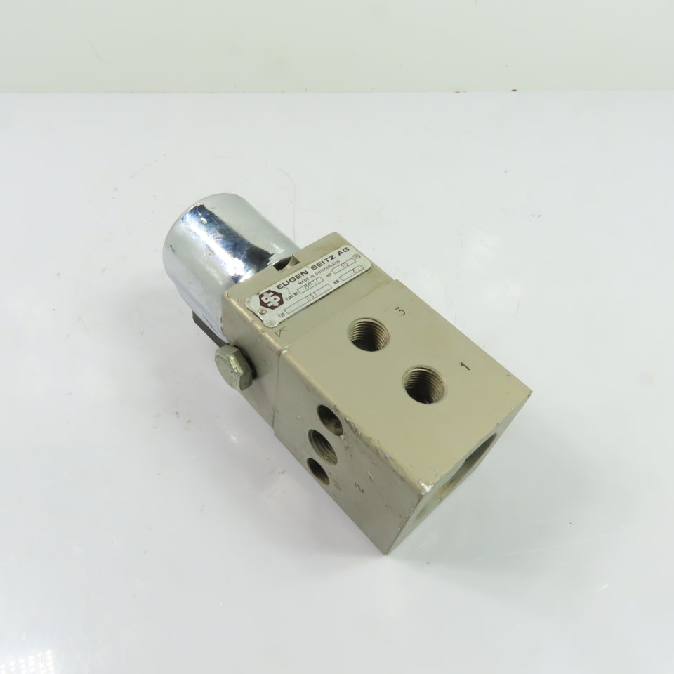 Eugen Seitz AG 231 3-Port Pneumatic Solenoid Valve 24V DC