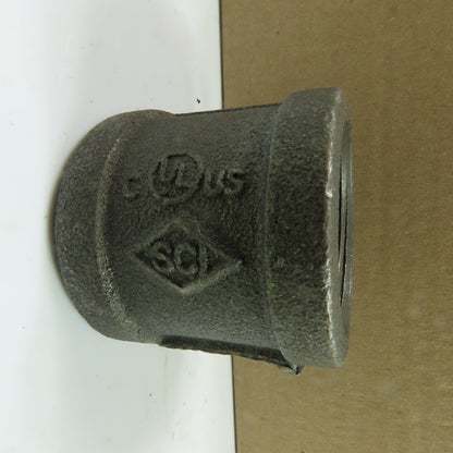 SCI 1-1/4" FNPT Black Malleable Iron Straight Coupling Fittings Lot Of 17