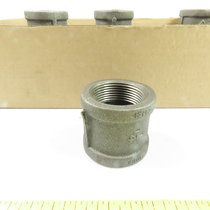SCI 1-1/4" FNPT Black Malleable Iron Straight Coupling Fittings Lot Of 17