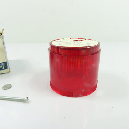 Telemecanique 28047 XVAC341 Red Steady Stack Light Lens 240VAC 7W Max