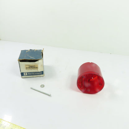 Telemecanique 28047 XVAC341 Red Steady Stack Light Lens 240VAC 7W Max