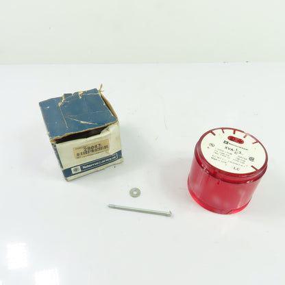 Telemecanique 28047 XVAC341 Red Steady Stack Light Lens 240VAC 7W Max