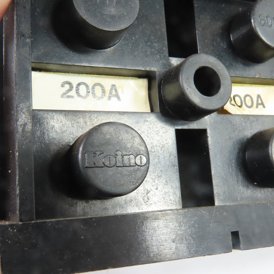 Koino KH-60200-4 200A 4-Pole Terminal Block 600V Max