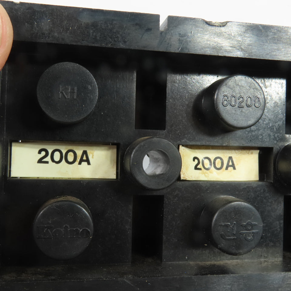 Koino KH-60200-4 200A 4-Pole Terminal Block 600V Max