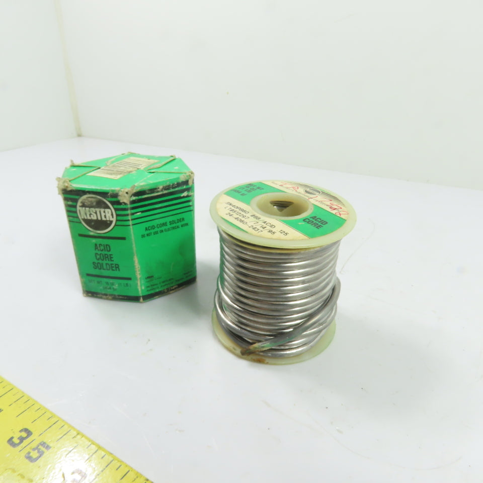 Kester 24-4060-2437 1Lb Acid Core Solder Wire .125" Dia Sn40Pb60