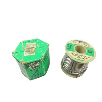 Kester 24-4060-2437 1Lb Acid Core Solder Wire .125" Dia Sn40Pb60