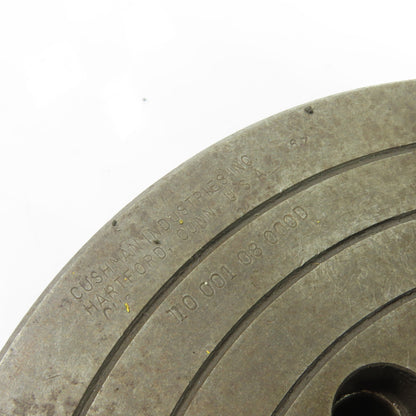 Cushman 10-001-08-0000 8-1/4" OD 4-Jaw Independent Lathe Chuck 3" Thru Hole