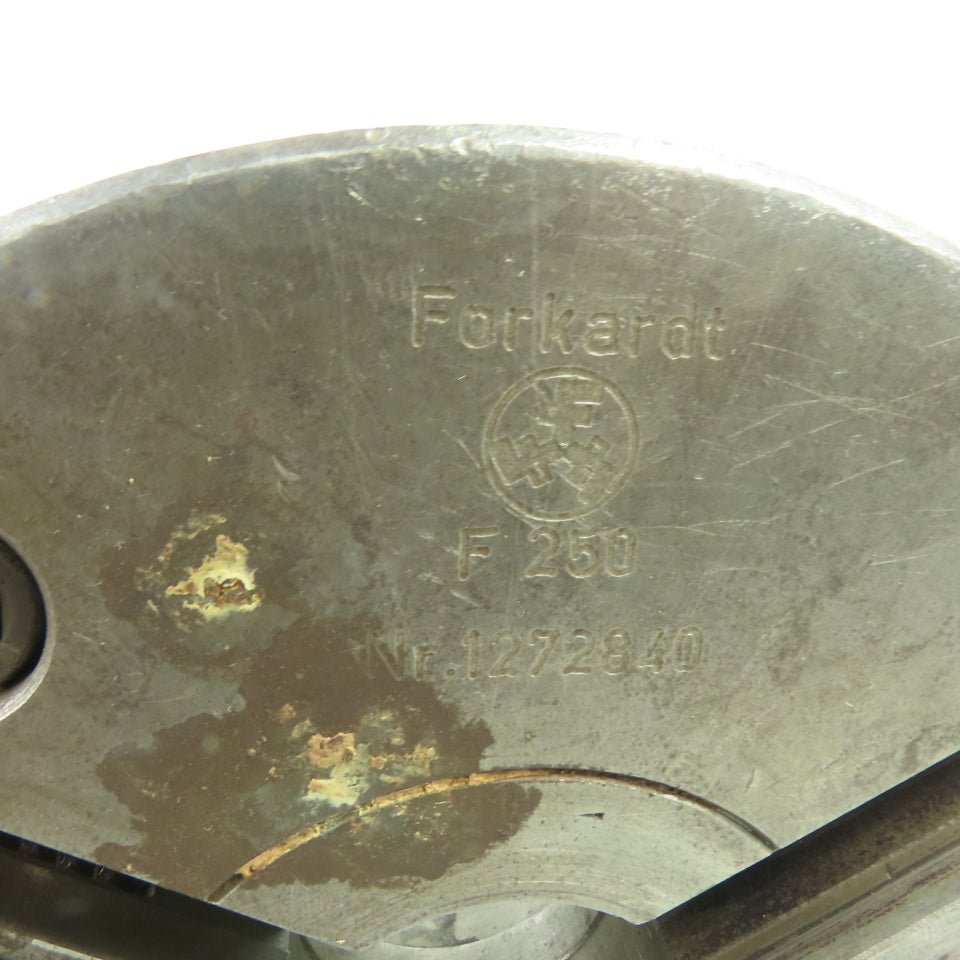 Forkardt F 250 10" 3-Jaw Self-Centering Lathe Chuck 2-1/2" Thru Hole
