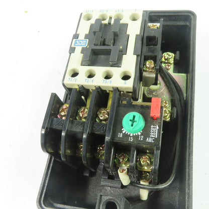 SDE MA-15 18A 3-Pole Magnetic Motor Starter w/ RA-20 12-18A Overload Relay 600V