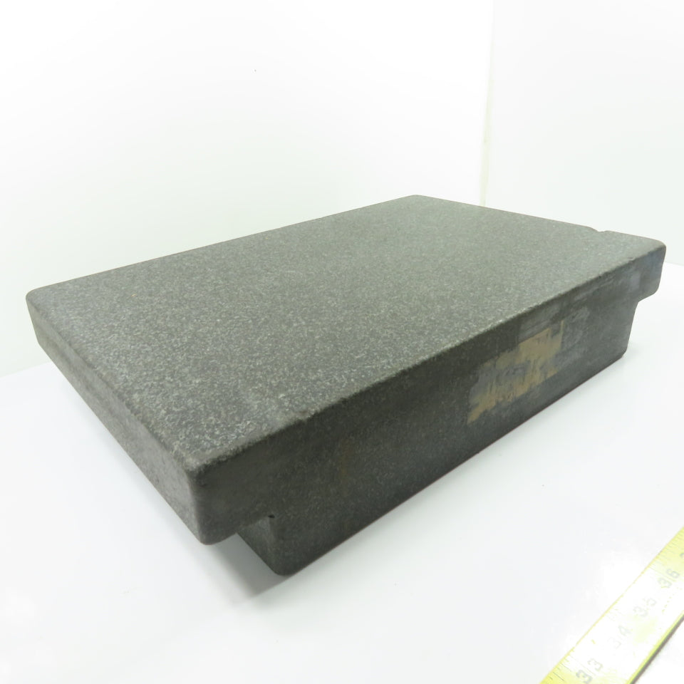 18" x 12" x 4" Thick Black Granite Layout Surface Inspection Plate