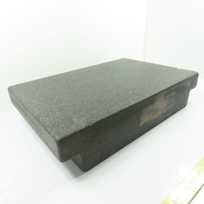 18" x 12" x 4" Thick Black Granite Layout Surface Inspection Plate