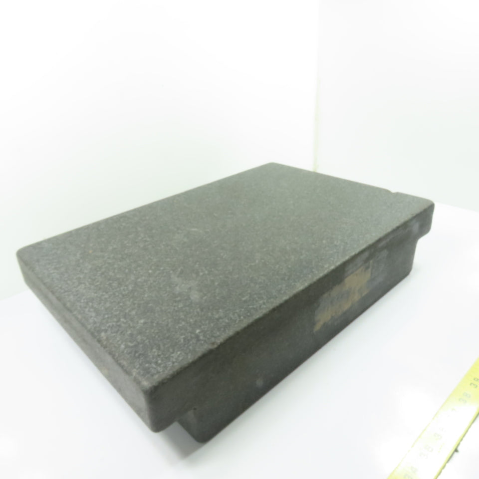 18" x 12" x 4" Thick Black Granite Layout Surface Inspection Plate