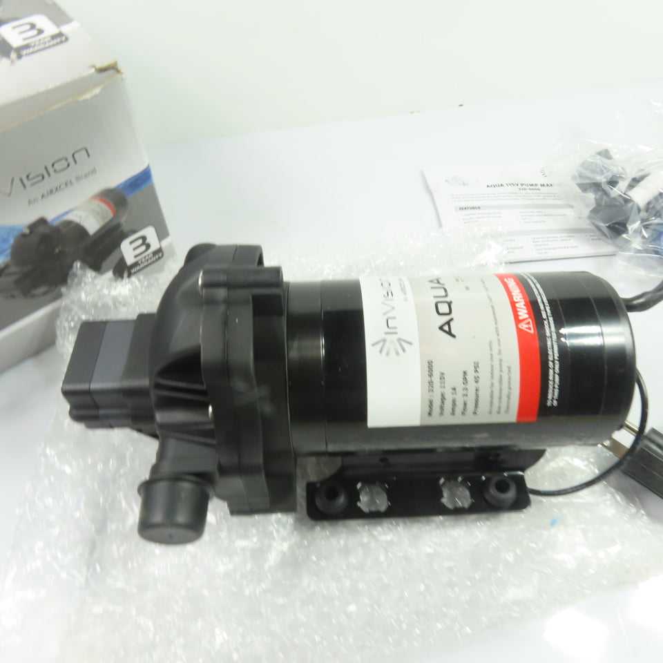 InVision 320-6000 115V Diaphragm Water Pump 3.3 GPM 45 PSI NEW