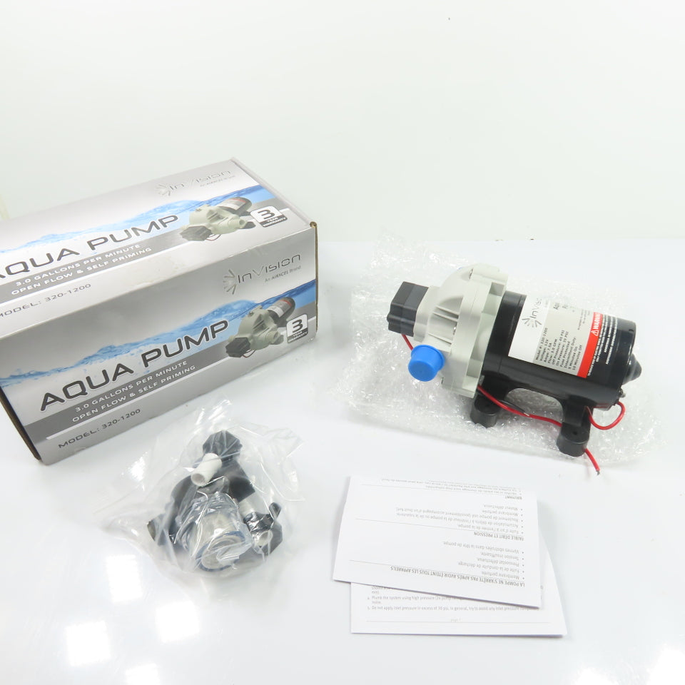 InVision 320-1200 3.0 GPM Diaphragm Water Pump 12V DC NEW