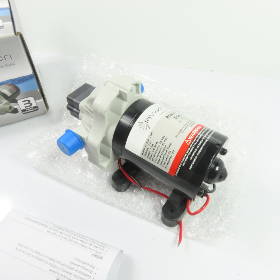 InVision 320-1200 3.0 GPM Diaphragm Water Pump 12V DC NEW