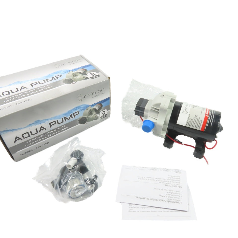 InVision 320-1200 3.0 GPM Diaphragm Water Pump 12V DC NEW