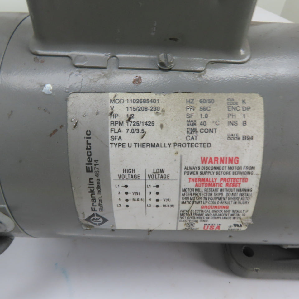Varian SD-90 Dual Stage Rotary Vane Vacuum Pump 115/208-230V 1Ph