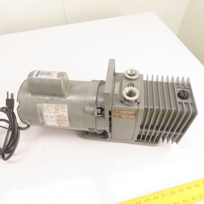 Varian SD-90 Dual Stage Rotary Vane Vacuum Pump 115/208-230V 1Ph