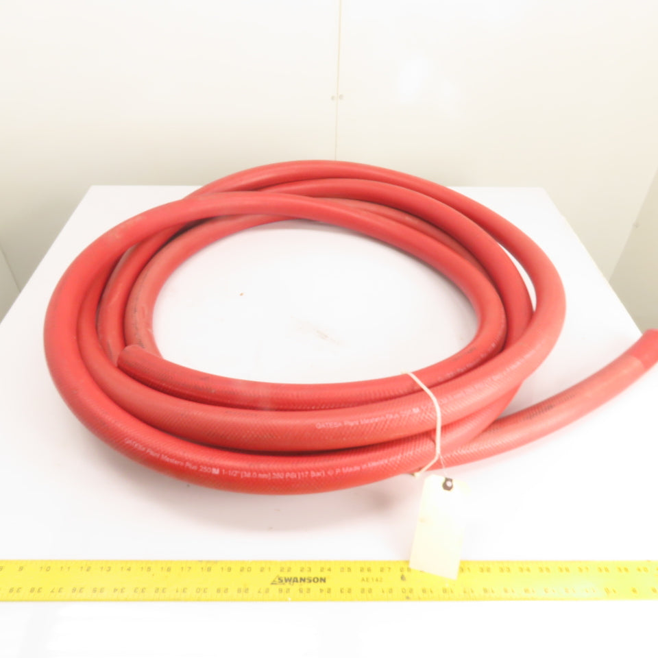 Gates Plant Masters Plus 250 1-1/2" Multi-Purpose Rubber Hose 250 PSI 35'