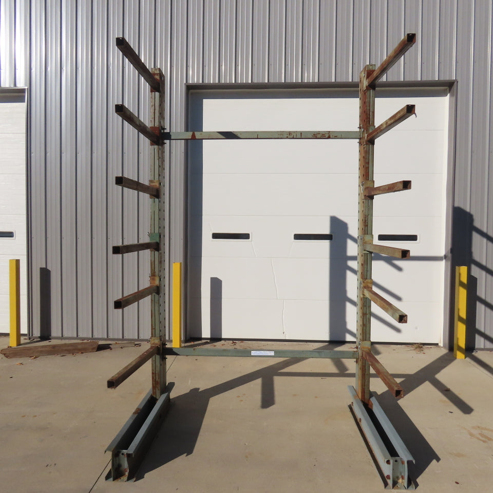 Jarke Medium Duty Steeltree 120" Tall x 75" W x 36" Arms 6-Tier Cantilever Rack