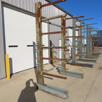 Jarke Medium Duty Steeltree 120" Tall x 75" W x 36" Arms 6-Tier Cantilever Rack