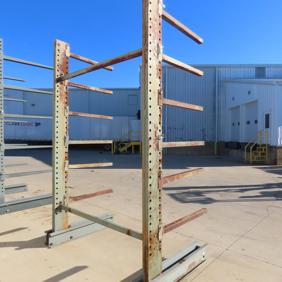 Jarke Medium Duty Steeltree 120" Tall x 75" W x 36" Arms 6-Tier Cantilever Rack