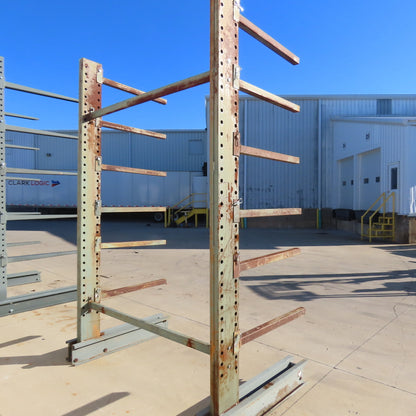 Jarke Medium Duty Steeltree 120" Tall x 75" W x 36" Arms 6-Tier Cantilever Rack