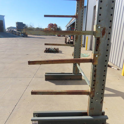 Jarke Medium Duty Steeltree 120" Tall x 75" W x 36" Arms 6-Tier Cantilever Rack