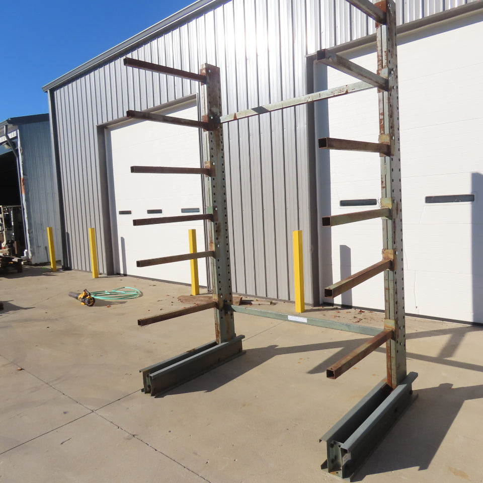 Jarke Medium Duty Steeltree 120" Tall x 75" W x 36" Arms 6-Tier Cantilever Rack